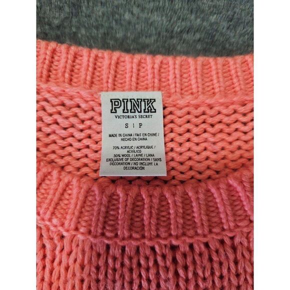 Victoria's Secret Coral Sweater and Black Leggings w/Sequins - Picture 3 of 5